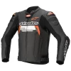 Chaqueta de Cuero Alpinestars Missile Ignition V2 Negro/Rojo Fluor