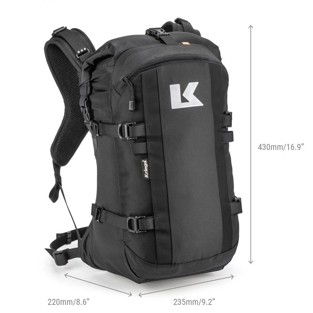 Kriega R22 Backpack Mot Garage Sizes