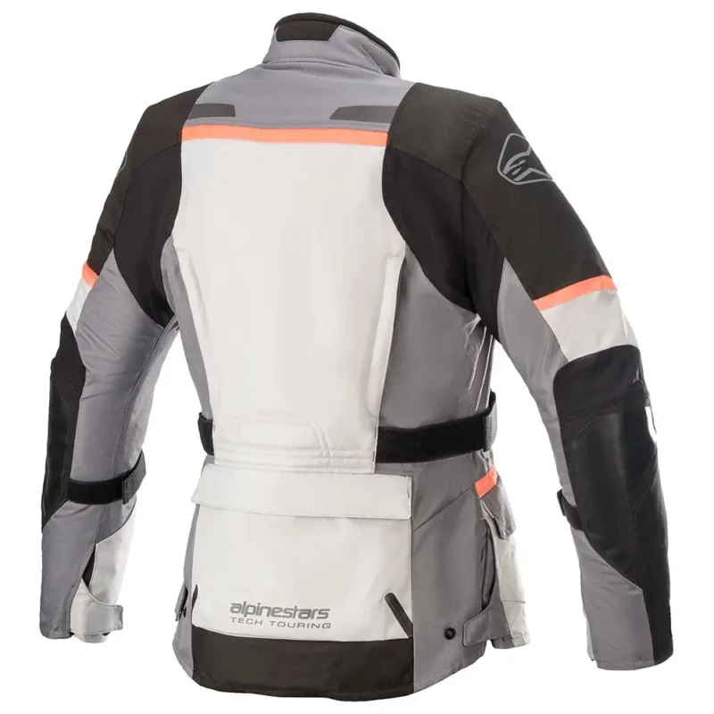 Chaqueta Alpinestars Andes V3 Drystar® Mujer Gris Hielo/Gris Oscuro/Negro/Coral Atrás