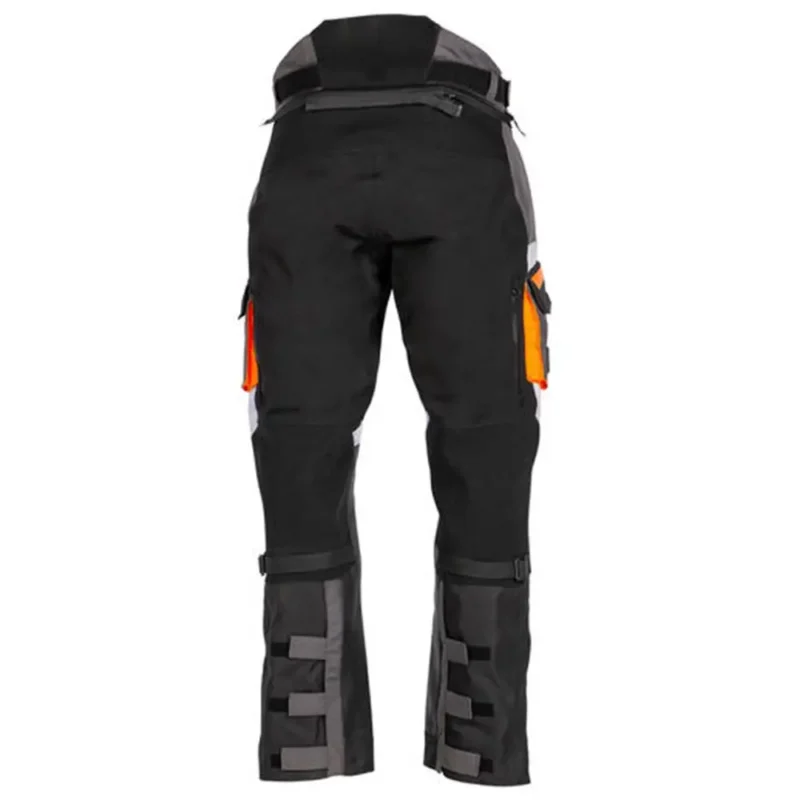 Pantalón Tourmaster Highlander WP Negro/Naranja Atrás