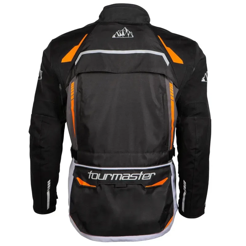 Chaqueta Tourmaster Highlander Negro/Naranja Atrás