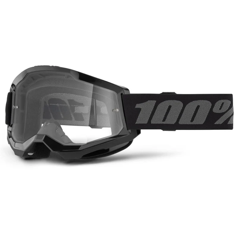 Goggles 100% STRATA 2 Negro lente transparente