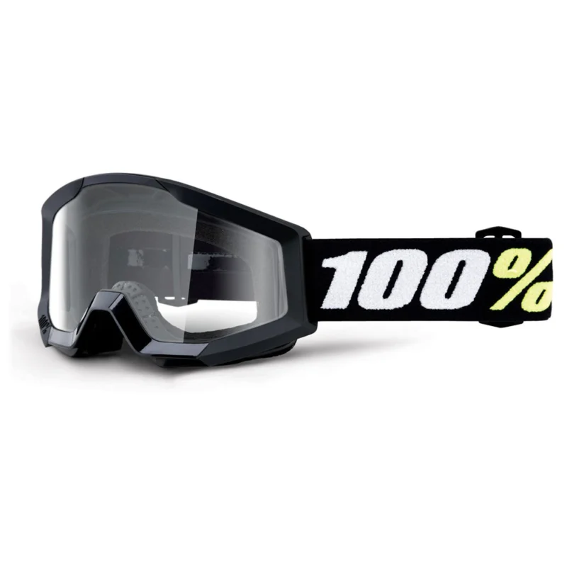 Goggles 100% STRATA 2 JUNIOR (Juvenil) Negro lente transparente