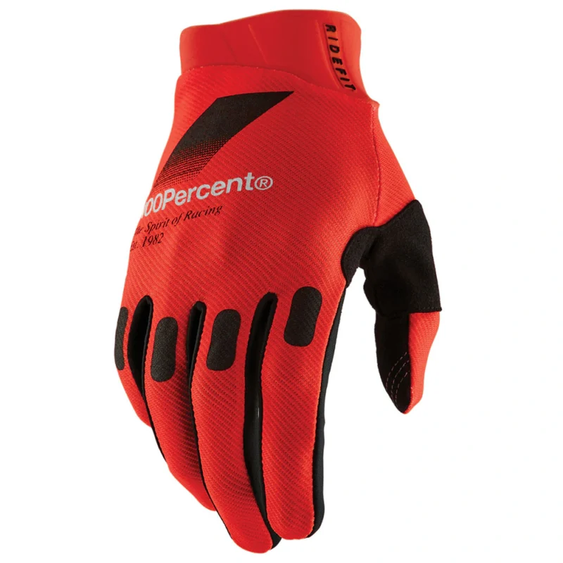 Guantes Off Road 100% RIDECAMP Rojo