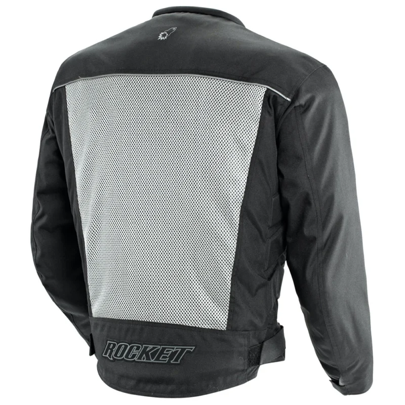 Chaqueta Joe Rocket Mesh Velocity Gris/Negro Back