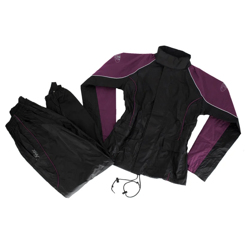 Traje para lluvia de 2 piezas Joe Rocket RS-2 Mujer Negro/Purpura