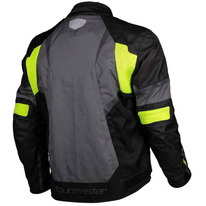 Chaqueta Tourmaster INTAKE Negro/Alta Visibilidad back