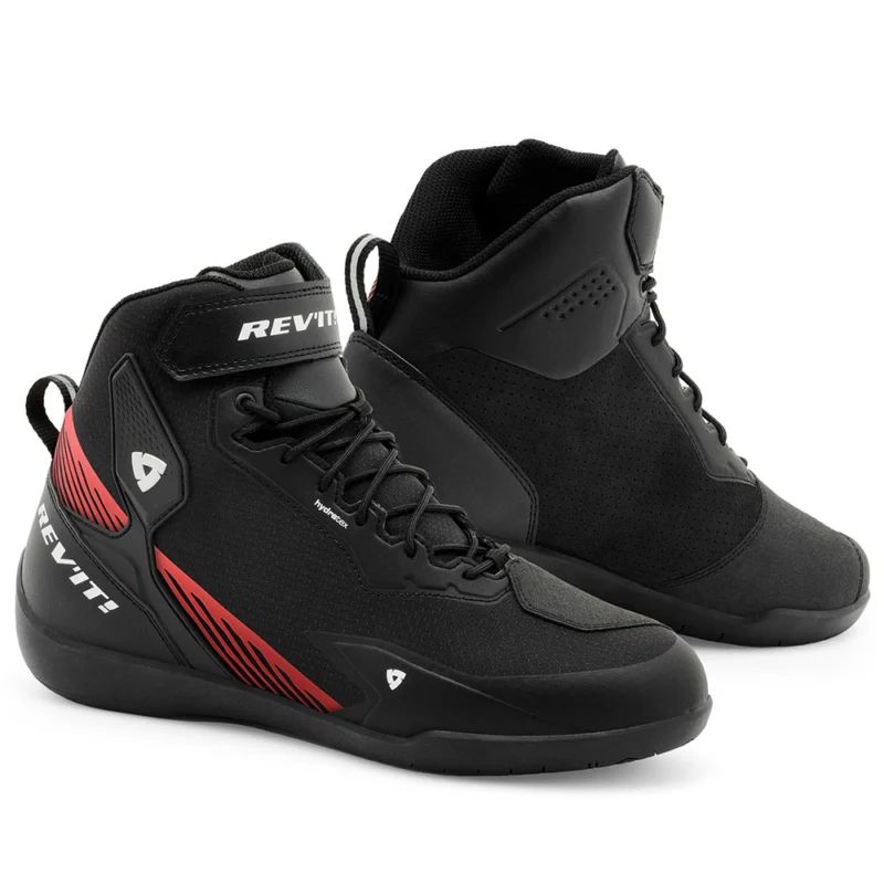 zapatillas_revit_g-force-2-h2o_negro-rojo-neon_moto-garage-en-linea