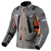 chaqueta_revit_sand-4-h2o_front_grey-orange_moto-garage-en-linea