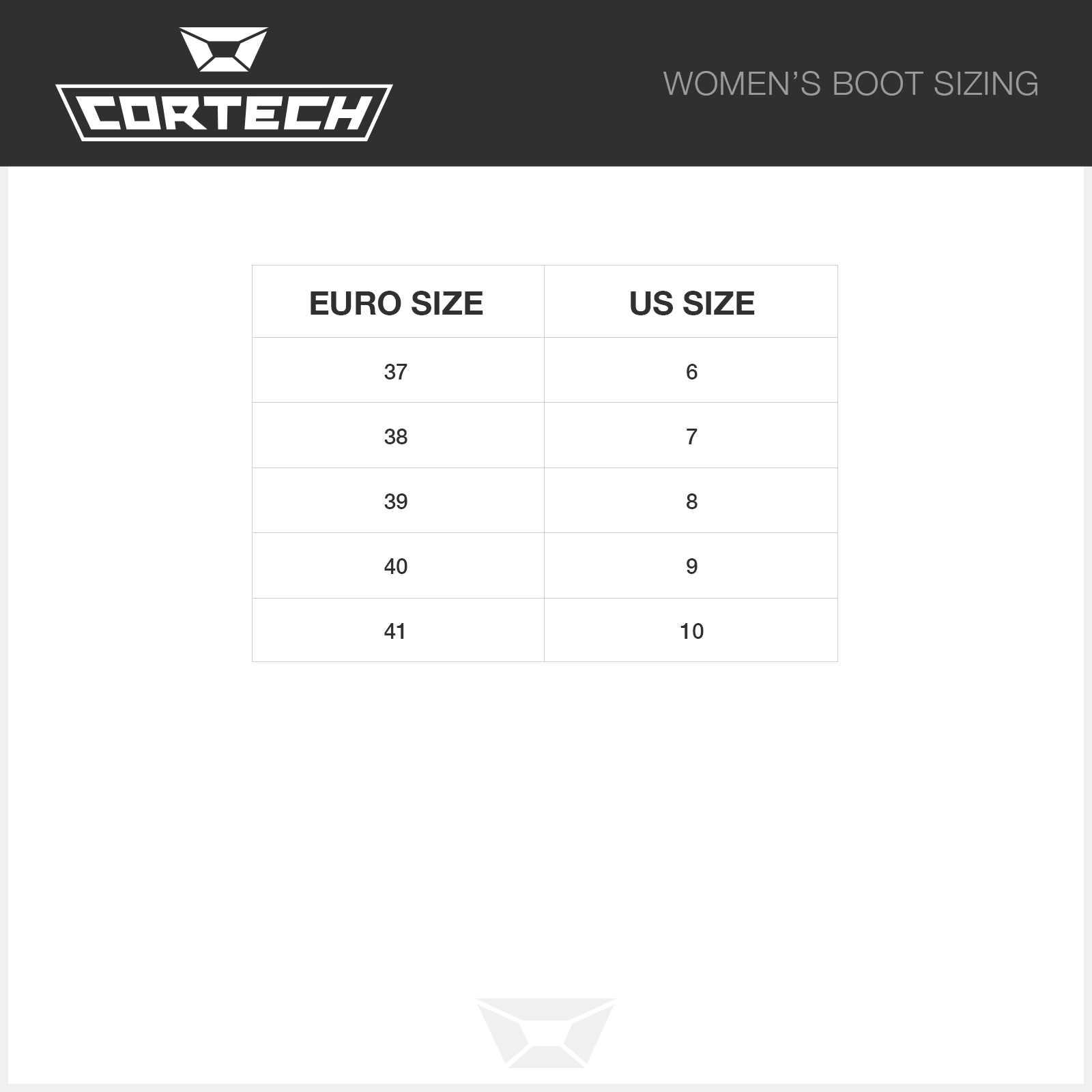 Cortech_womens_boot_sizechart