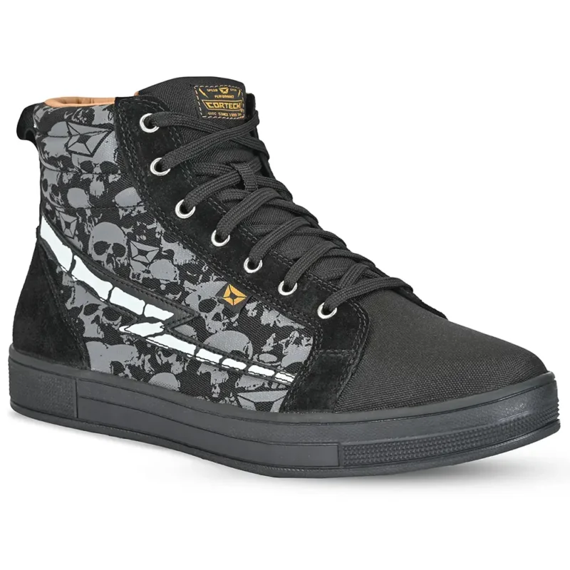 Zapatos para motocicleta Slayer Canvas Skulls