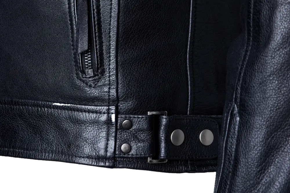 Chaqueta de cuero IOM TT Hillberry 2 CE detalles 3