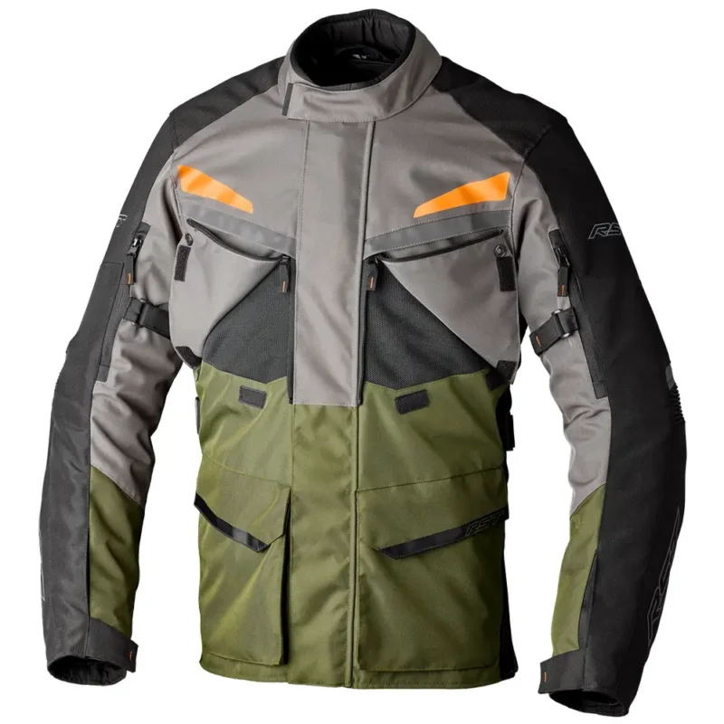 chaqueta rst adv maverick evo Caqui/Gris/Naranja front open vent