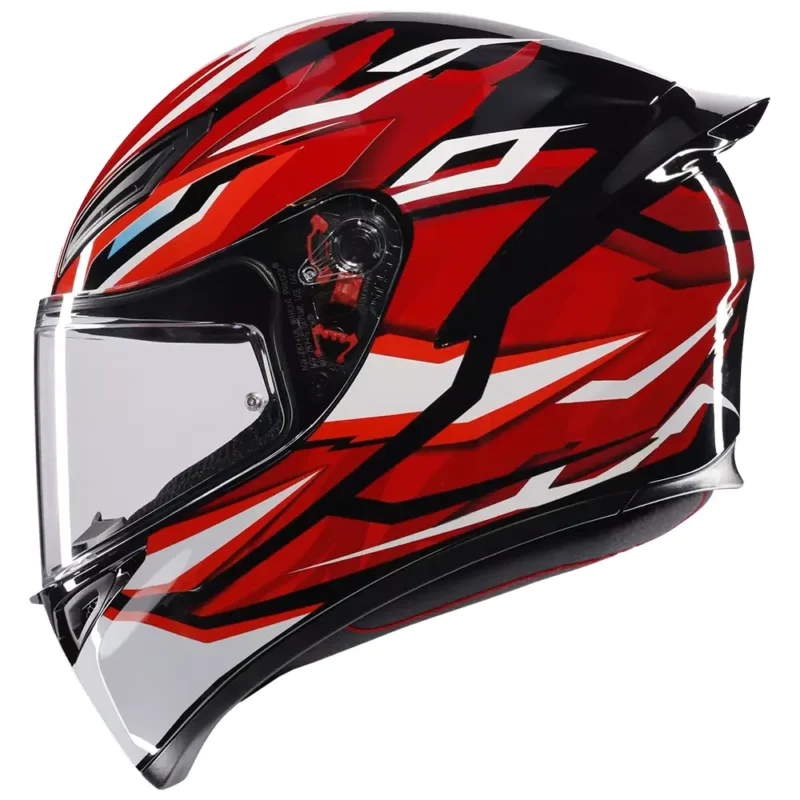 K1 S LION Negro/Rojo/Blanco Casco AGV
