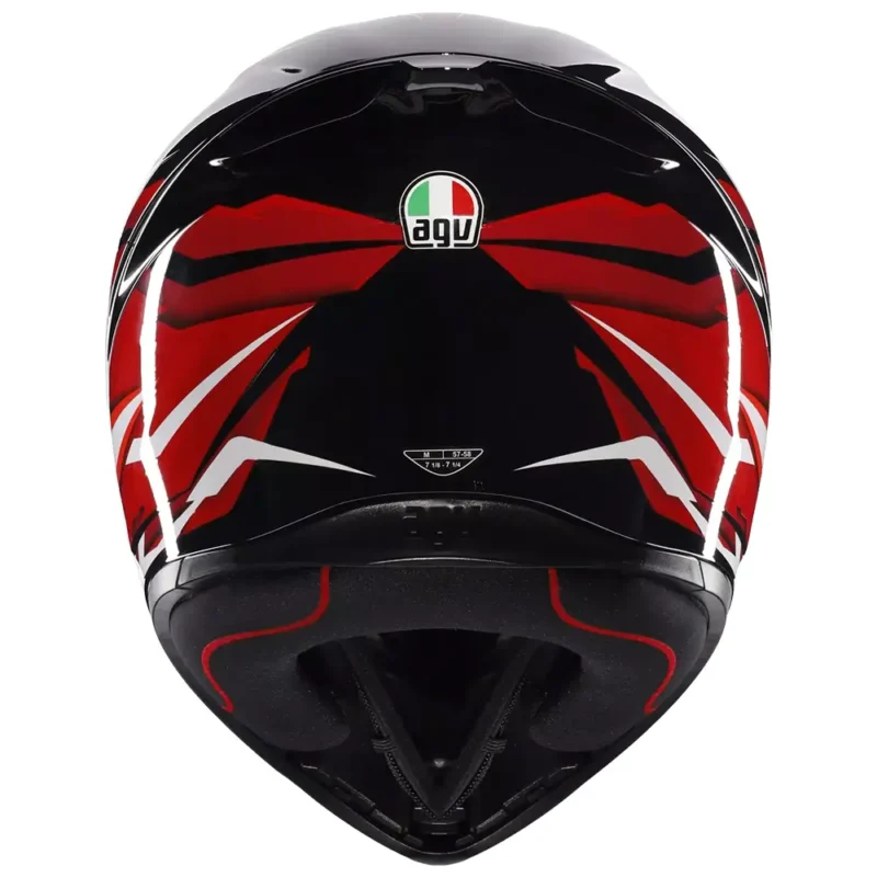 K1 S LION Negro/Rojo/Blanco Casco AGV