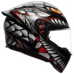 K1 S LYZARD Mate Negro/Gris/Rojo Casco AGV