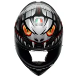 K1 S LYZARD Mate Negro/Gris/Rojo Casco AGV