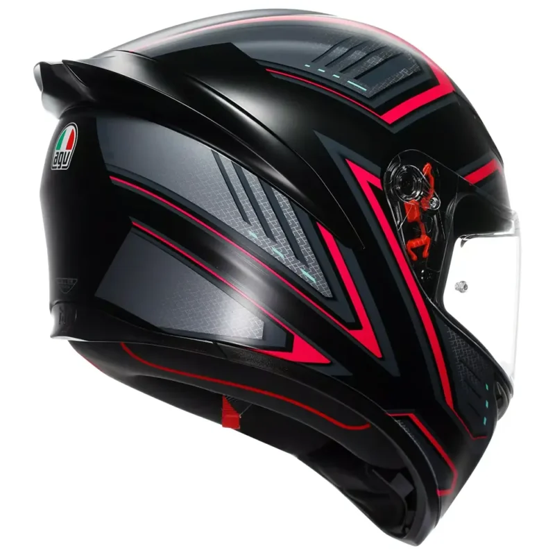 K1 S SLING Mate Negro/Rosa Casco AGV